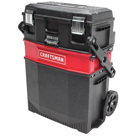 craftsman 22-in 1-drawer red plastic metal wheeled lockable tool box|Craftsman Tool Boxes, Chests, & Cabinets .